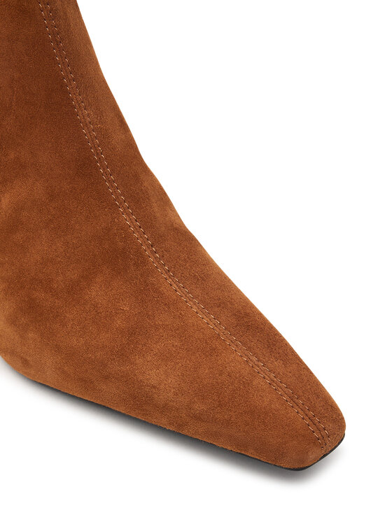 Tommy Hilfiger Tommy Hilfiger Stiefeletten Kitten Heel Suede Ankle Boot FW0FW09670 Orange