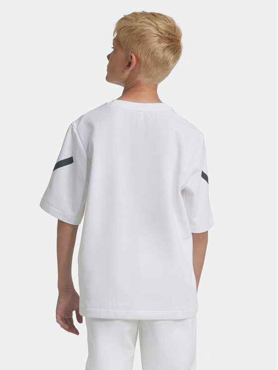adidas adidas T-Shirt Z.N.E. JJ4144 Λευκό Loose Fit