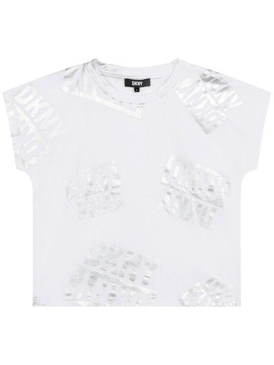 DKNY Tričko D35S77 D Biela Regular Fit