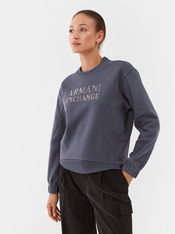 Armani Exchange Džemperis ar kapuci 6RYM34 YJEFZ 1990 Tumši zils Regular Fit