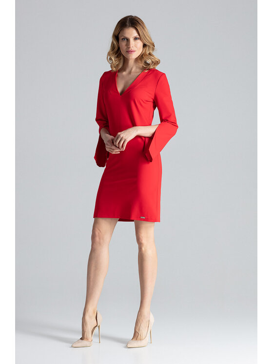 FIGL FIGL Vestito da giorno M550 Rosso Regular Fit
