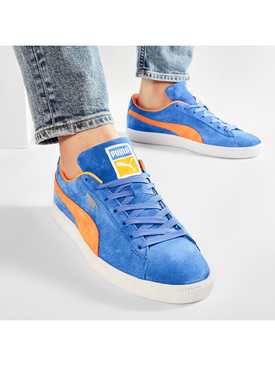 Puma suede bleu et jaune on sale