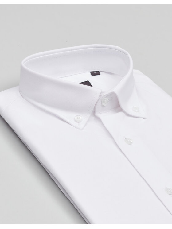 Borgio Borgio Koszula balmuccia_00533 Biały Slim Fit