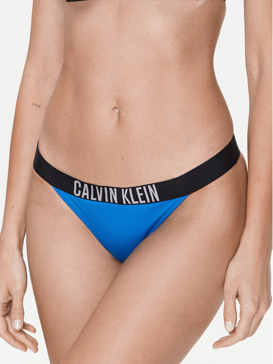 Calvin Klein Swimwear Spodnji del bikini KW0KW01984 Modra