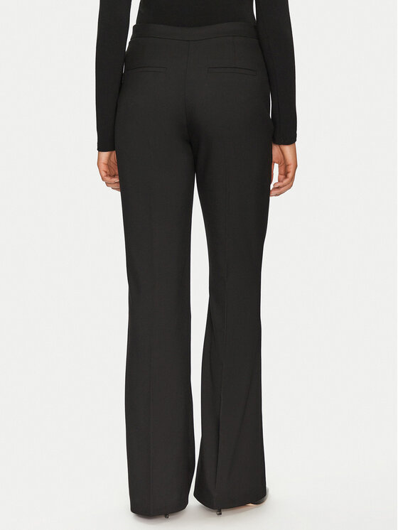 Morgan Morgan Auduma bikses 251-PFLAC.F Melns Bootcut Fit