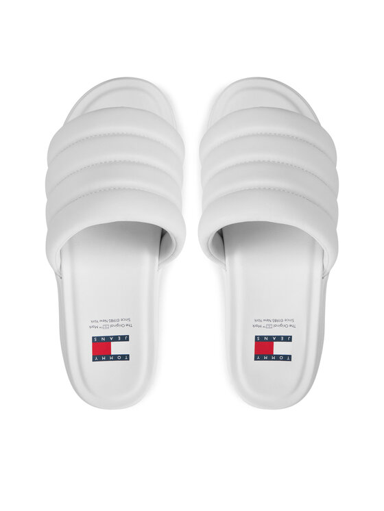 Tommy Jeans Tommy Jeans Παντόφλες Tjw Wedge Sandal EN0EN02455 Εκρού
