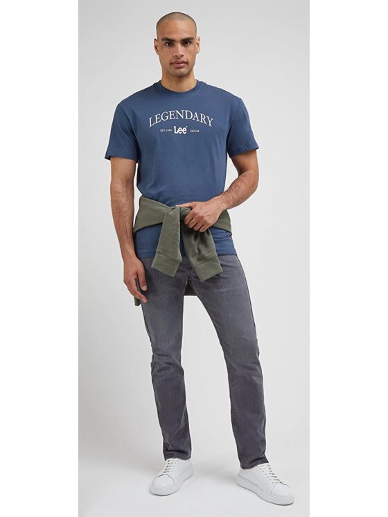 Lee Lee T-Shirt Legendary Tee Niebieski Relaxed Fit
