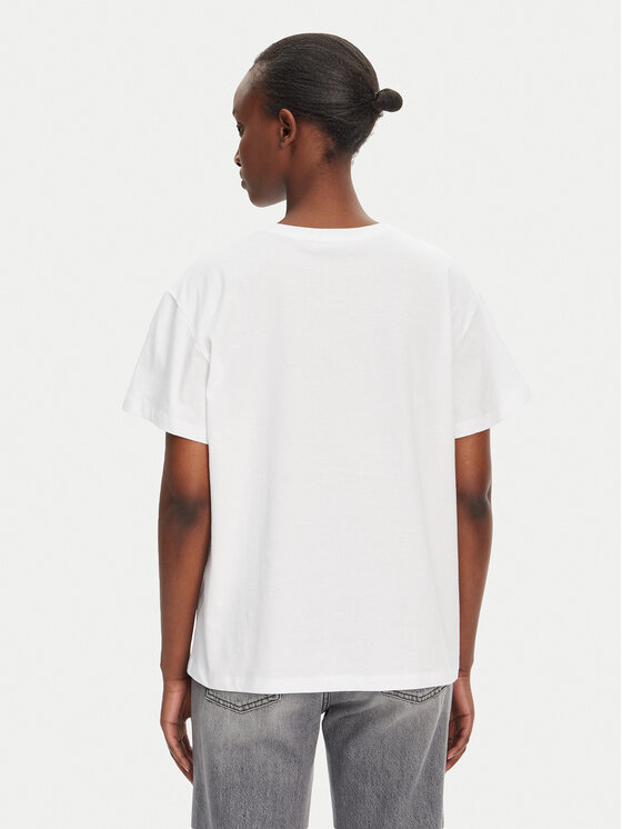 TWINSET TWINSET T-shirt 251TT2041 Bijela Relaxed Fit