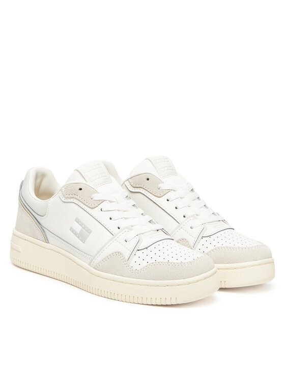 Tommy Jeans Tommy Jeans Sneakersy Tjw Retro Basket Sneaker EN0EN02818 Écru