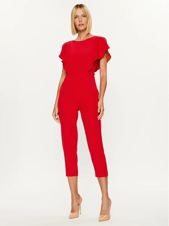 Rinascimento Jumpsuit CFC0116019003 Rot Regular Fit