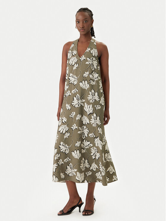 Vero Moda Vero Moda Sukienka letnia Jennifer 10341973 Zielony Regular Fit
