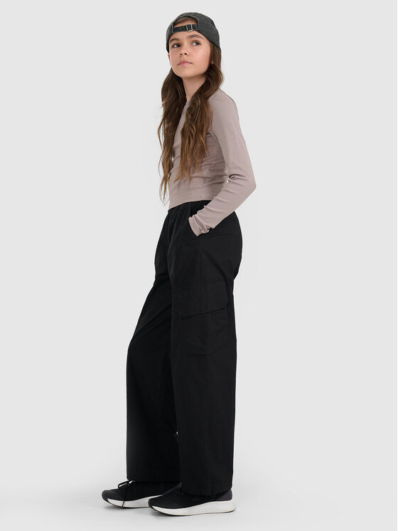4F 4F Spodnie dresowe BLUE VACATION Czarny Oversize