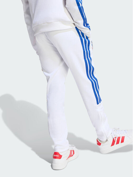 adidas adidas Spodnie materiałowe 162239 Biały Regular Fit