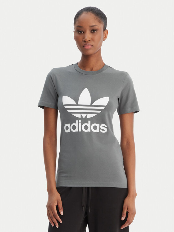 adidas adidas Tričko adicolor Classics Trefoil GN2903 Sivá Regular Fit