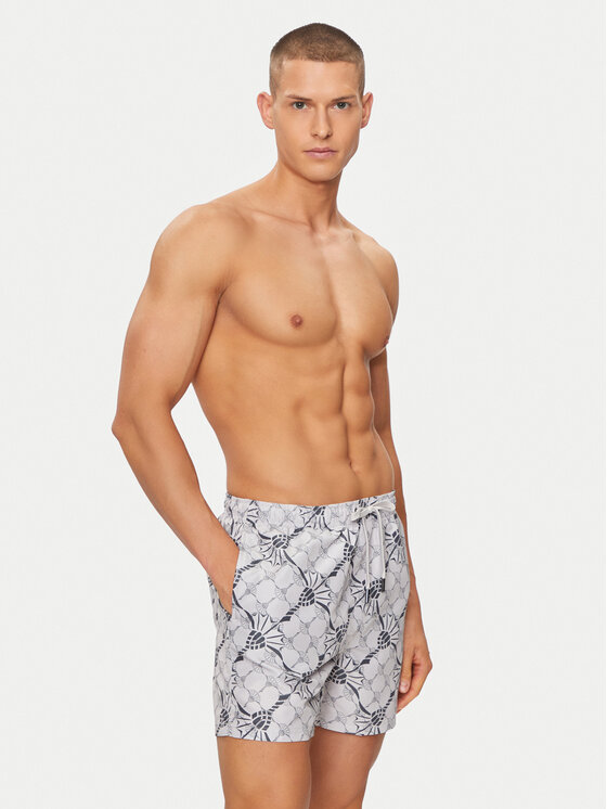 JOOP! JOOP! Plaukimo šortai Babados 30041400 Écru Regular Fit