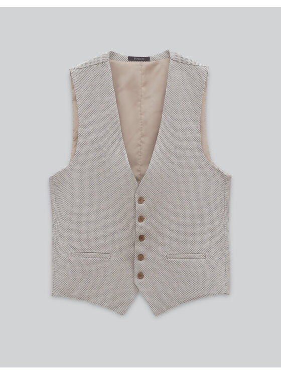 Borgio Borgio Kamizelka platania Niebieski Slim Fit