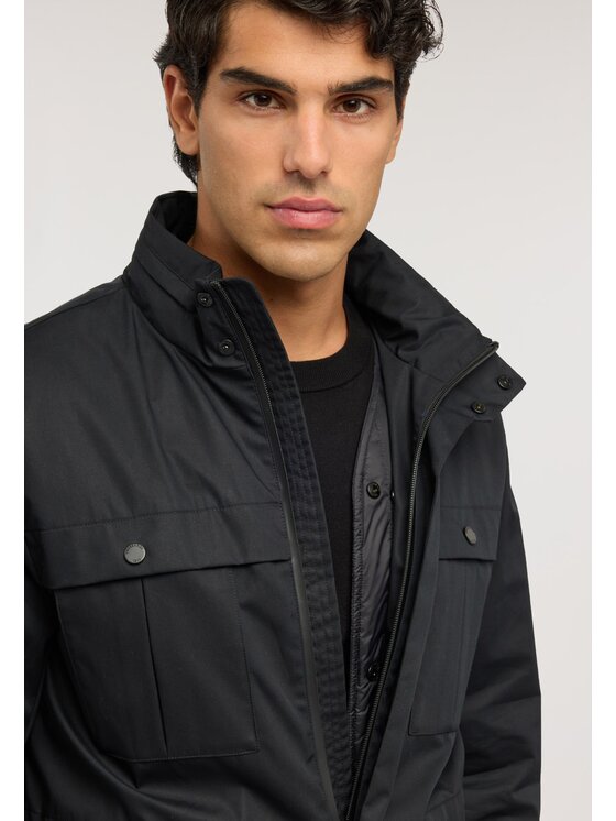 Trussardi Trussardi Płaszcz zimowy 8009M000035N033 Czarny Regular Fit