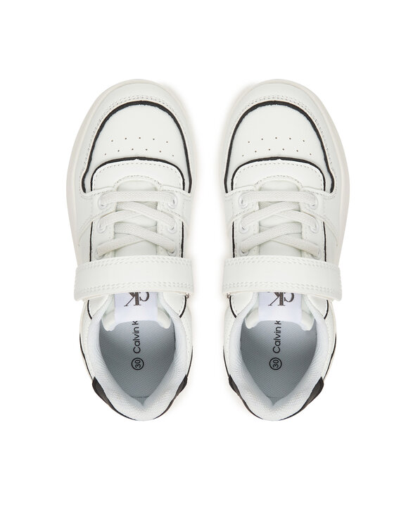 Calvin Klein Calvin Klein Sneakersy Low Cut Lace-Up/Velcro V1X9-83278-1355 S Biały