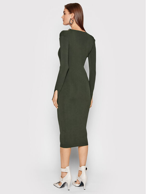 Patrizia Pepe Patrizia Pepe Φόρεμα καθημερινό 8A0922/K007-S635 Πράσινο Slim Fit