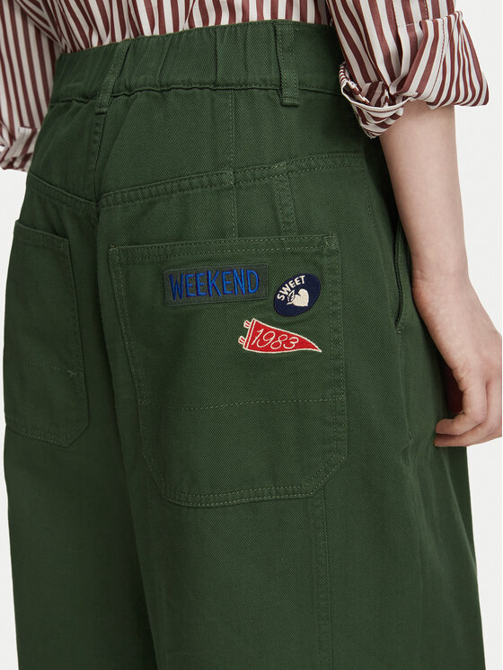 Weekend Max Mara Weekend Max Mara Штани з тканини Bacca 2625136111 Хакі Relaxed Fit