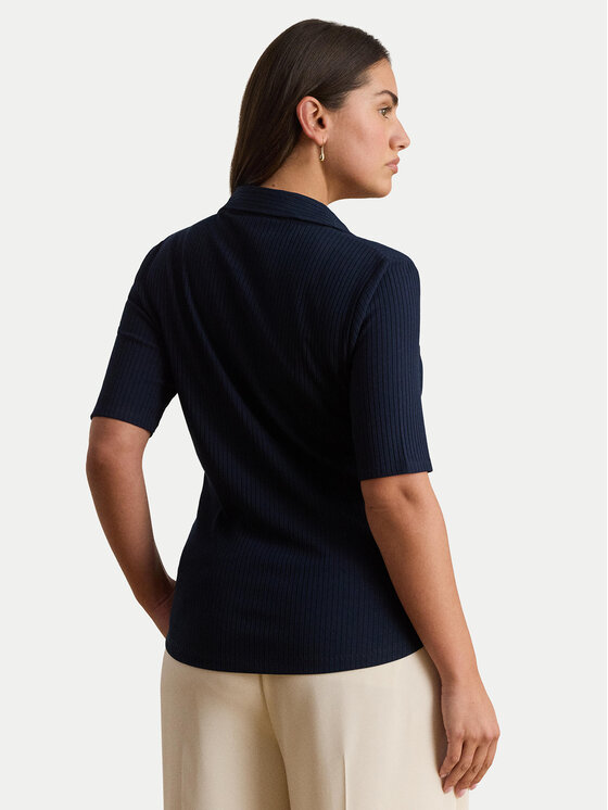 LAUREN RALPH LAUREN LAUREN RALPH LAUREN Тениска с яка и копчета 200P10120005 Тъмносин Regular Fit