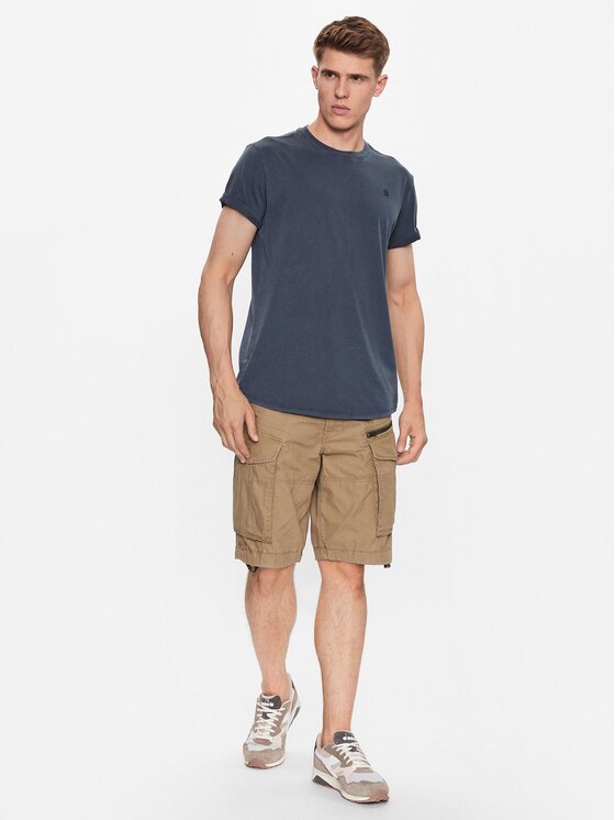 G-Star Raw G-Star Raw T-Shirt D16396-2653-D418 Niebieski Regular Fit