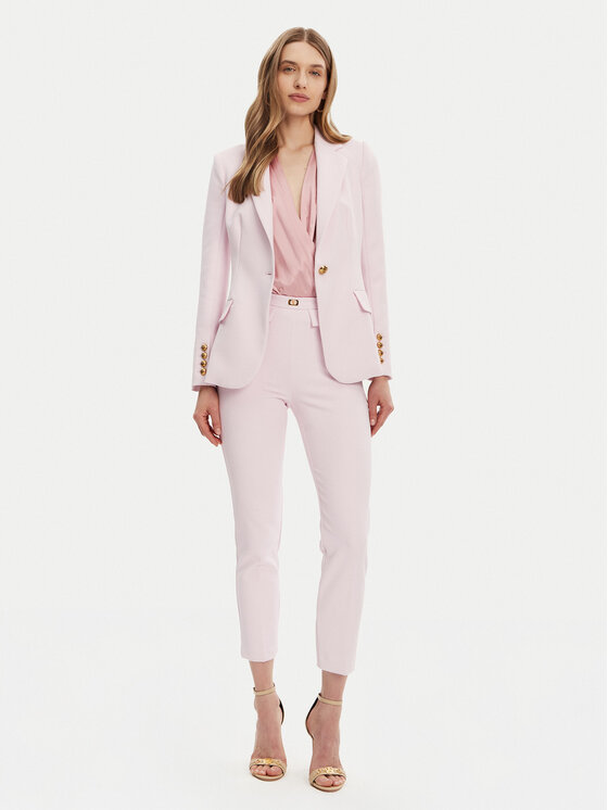 Elisabetta Franchi Elisabetta Franchi Marynarka GI-144-51E2-V560 Różowy Regular Fit