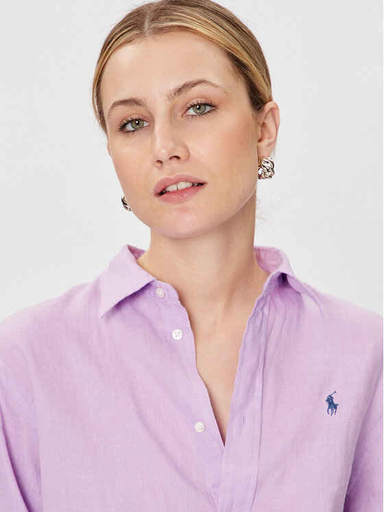 Polo Ralph Lauren Polo Ralph Lauren Πουκάμισο 211906109001 Μωβ Regular Fit