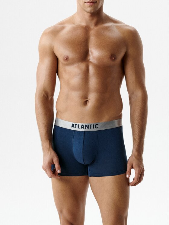 Atlantic Atlantic Bokserki pima cotton Granatowy