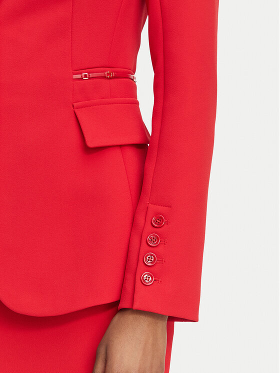 Elisabetta Franchi Elisabetta Franchi Pintsak GI-274-66E2-V670 Punane Slim Fit