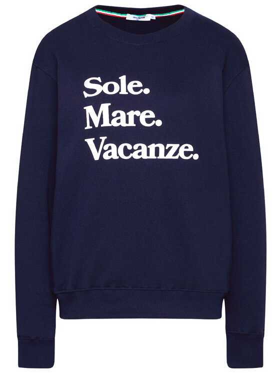 Drivemebikini Drivemebikini Sweatshirt Sole Mare Vacanze 2018-DRV-004 Dunkelblau Regular Fit
