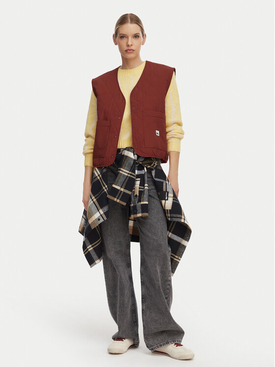 Quiksilver Quiksilver Αμάνικο Μπουφάν Kalong EQWJK03085 Μαύρο Boxy Fit