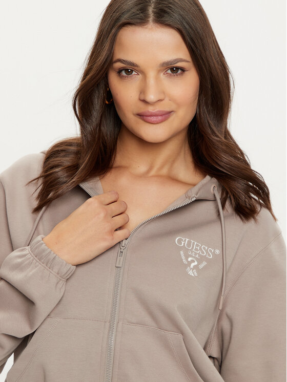 Guess Guess Felpa V5RQ20 KC3D2 Grigio Regular Fit