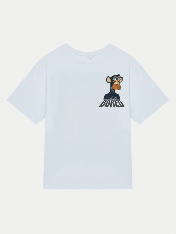 Chłopięcy T-Shirt NAME IT, Rozmiar 122/128, Biały, 13238524