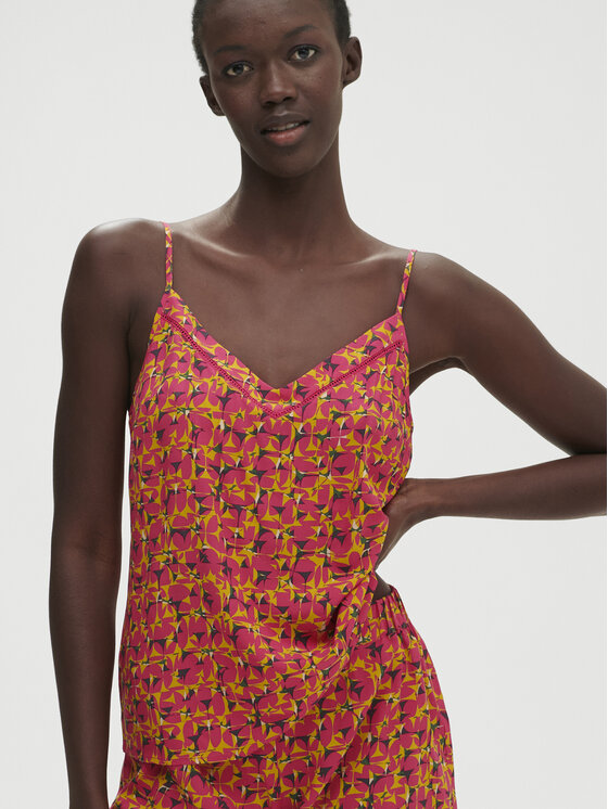 Simone Pérèle Simone Pérèle Pyžamový top Songe 18S900 Ružová Comfort Fit