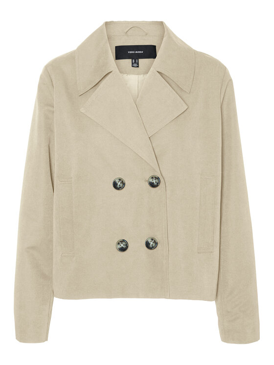Vero Moda Vero Moda Tenchcoat Chloemia 10308267 Hellbeige Regular Fit