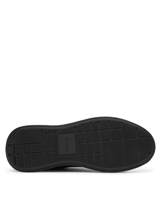 Calvin Klein Calvin Klein Snīkeri Chunky Cups Laceup Lth Bt Croc HW0HW03223 Melns