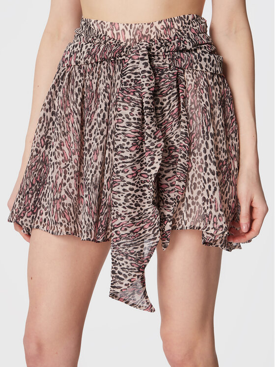 Guess Fustă trapez W3RD46 WDW52 Bej Regular Fit