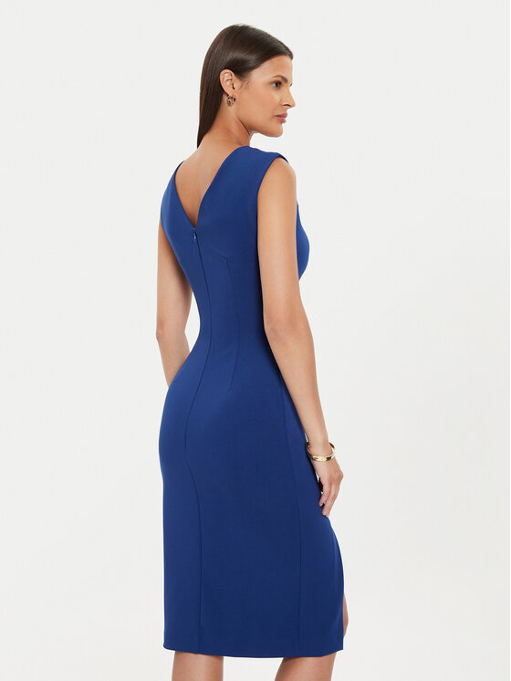 Rinascimento Rinascimento Коктейльна сукня CFC0119761003 Голубий Slim Fit