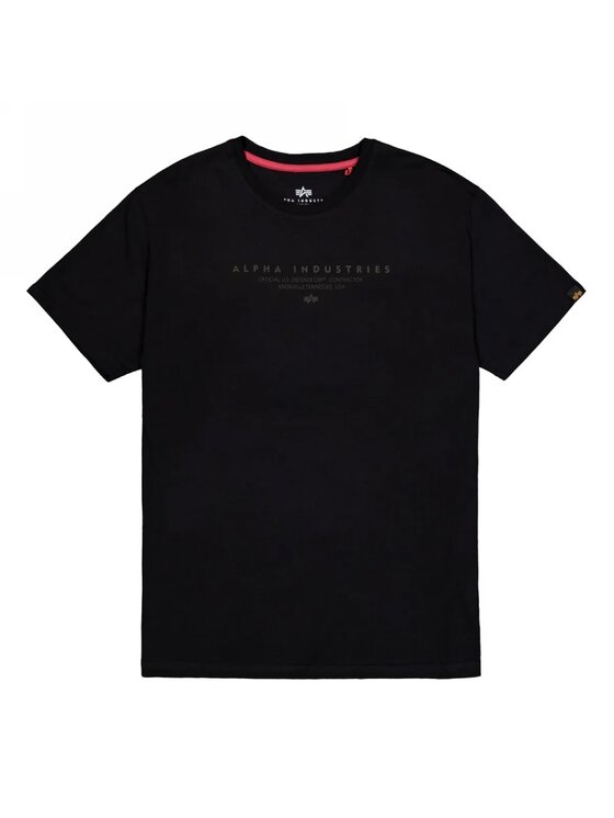 Alpha Industries Alpha Industries T-Shirt AI.266552 Czarny Regular Fit