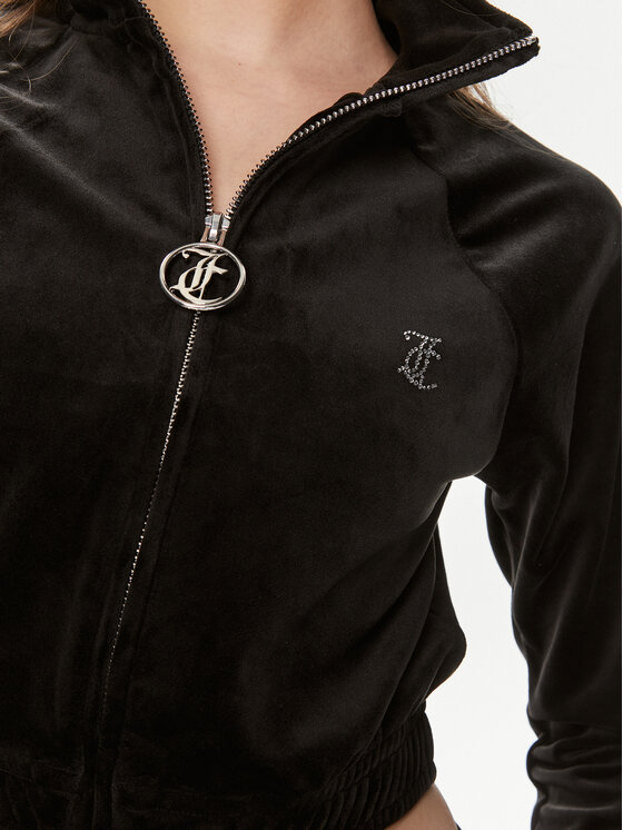 Juicy Couture Juicy Couture Світшот Tasha JCWCT24306 Чорний Slim Fit