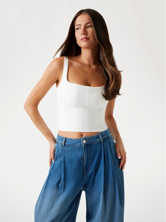 Guess Guess Top 176597 Biały Classic Fit