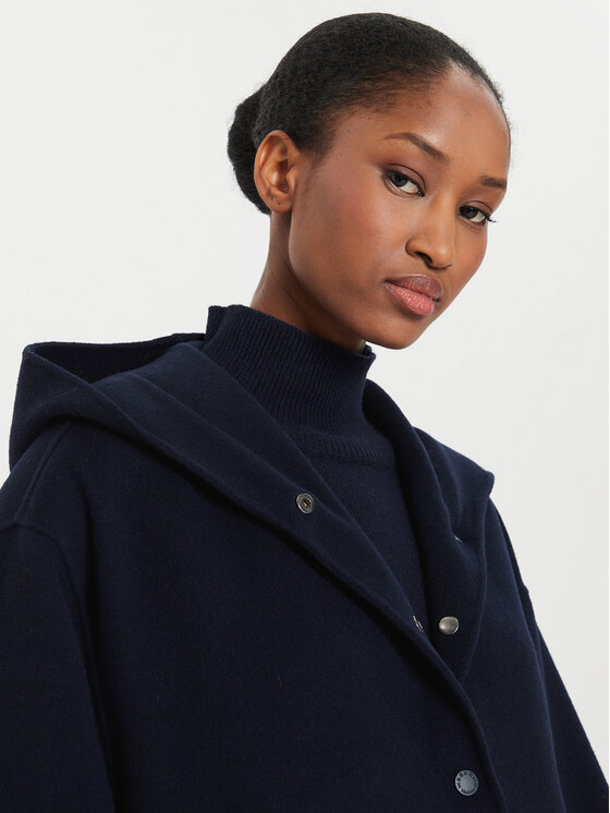 Weekend Max Mara Weekend Max Mara Вълнено палто Gennaio 2425086021 Тъмносин Regular Fit