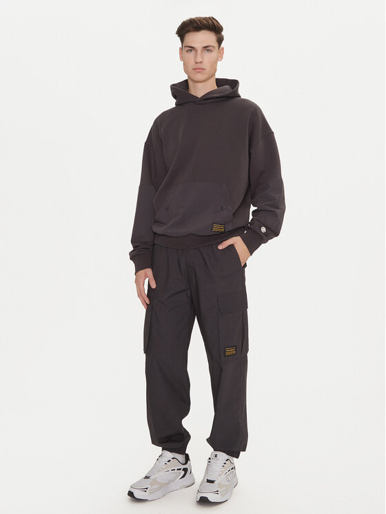 Champion Champion Majica dugih rukava 220420 Siva Loose Fit