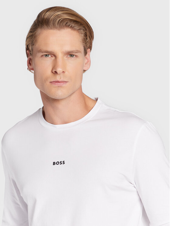 BOSS Boss Hosszú ujjú TChark 50473286 Fehér Regular Fit