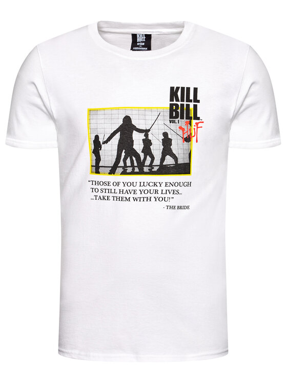 HUF HUF T-Shirt KILL BILL Death List TS01535 Λευκό Regular Fit