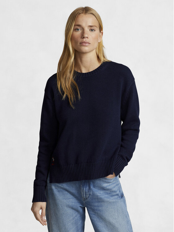 Damski Sweter Polo Ralph Lauren, Rozmiar XXL, Granatowy, Cn Po 211898583004