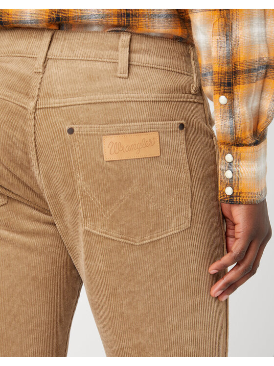 Wrangler Wrangler Pantaloni di tessuto W18SA2M24 Beige Slim Fit