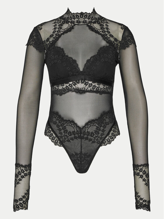 Hunkemöller Hunkemöller Bodijs Daisy 300243 Melns Slim Fit