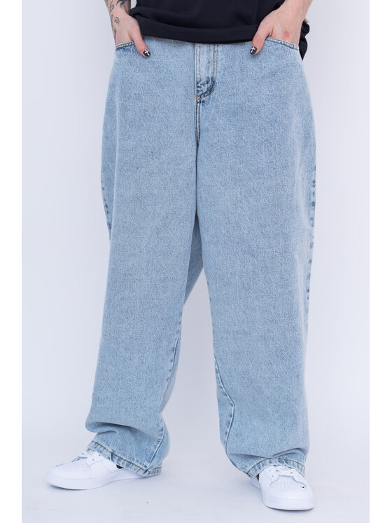 Kamuflage Kamuflage Jeansy Way Too Big Niebieski Baggy Fit